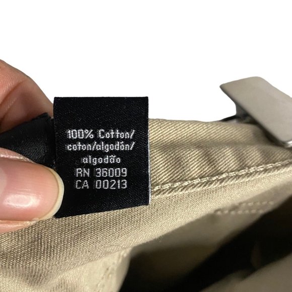 Calvin Klein Jeans Men's Straight Leg Tan Chino Pants - Picture 7 of 9